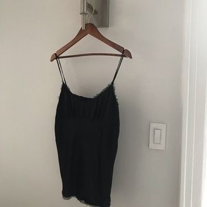 Vince silk black tank
